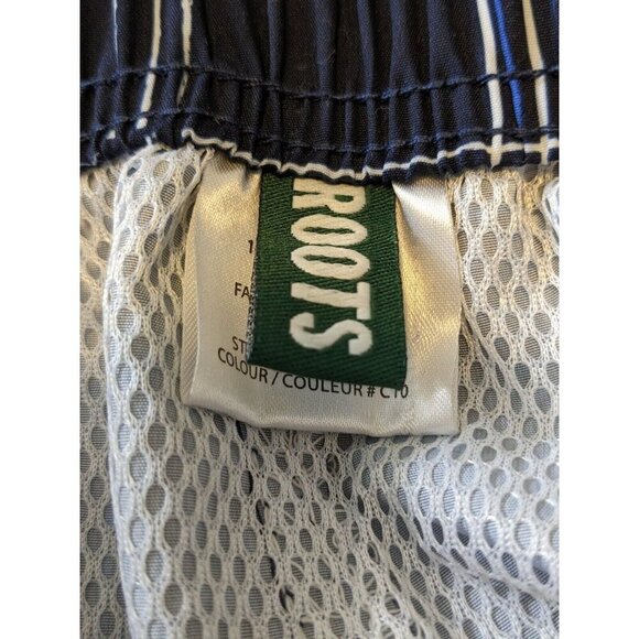 Roots Swim Canada Mens Medium 32 34 New Board Shorts Blue Plaid Swimwear Lined - Picture 7 of 9